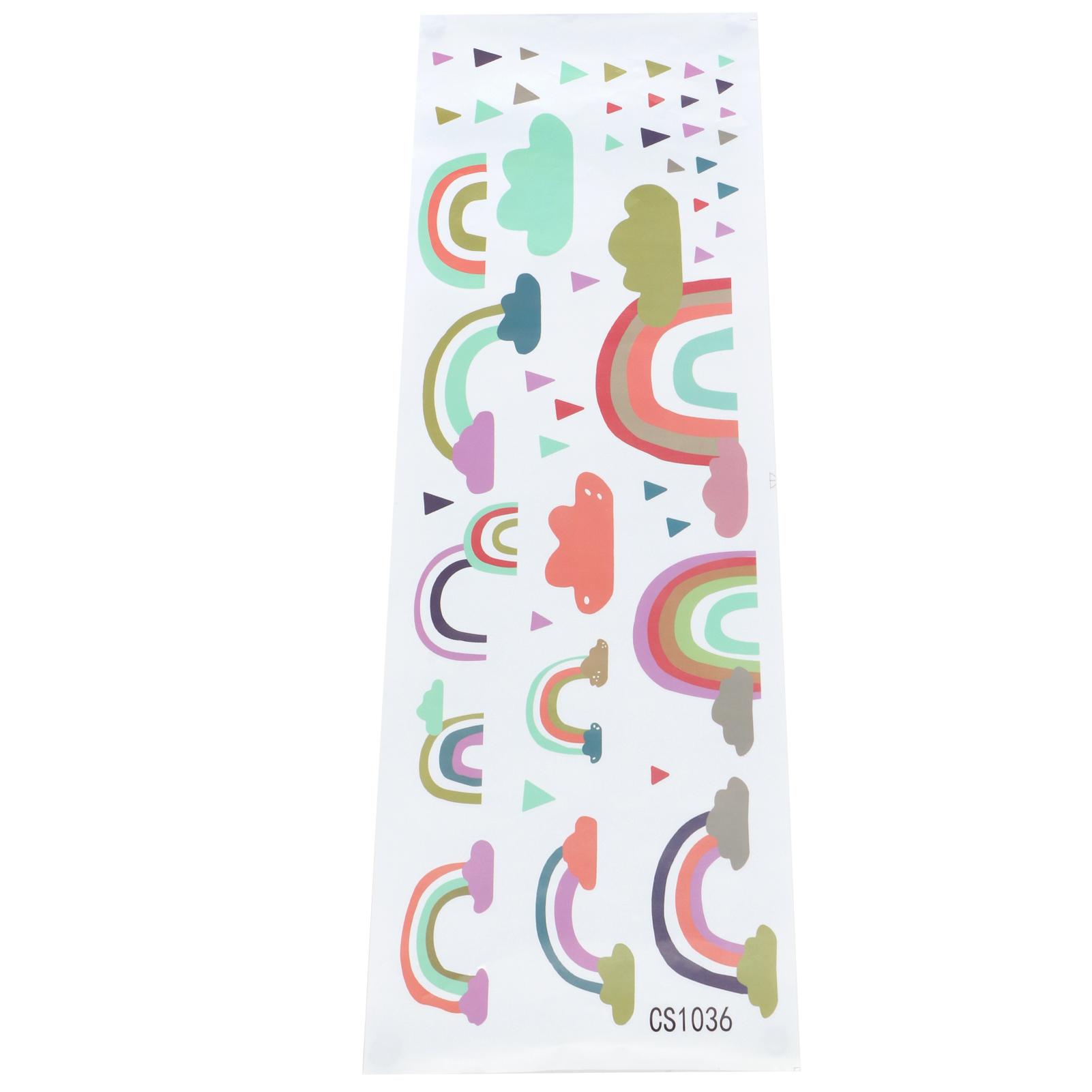 Wall Sticker SelfAdhesive Colorful Clouds Pattern Decals Home Coffee Shop Decoration