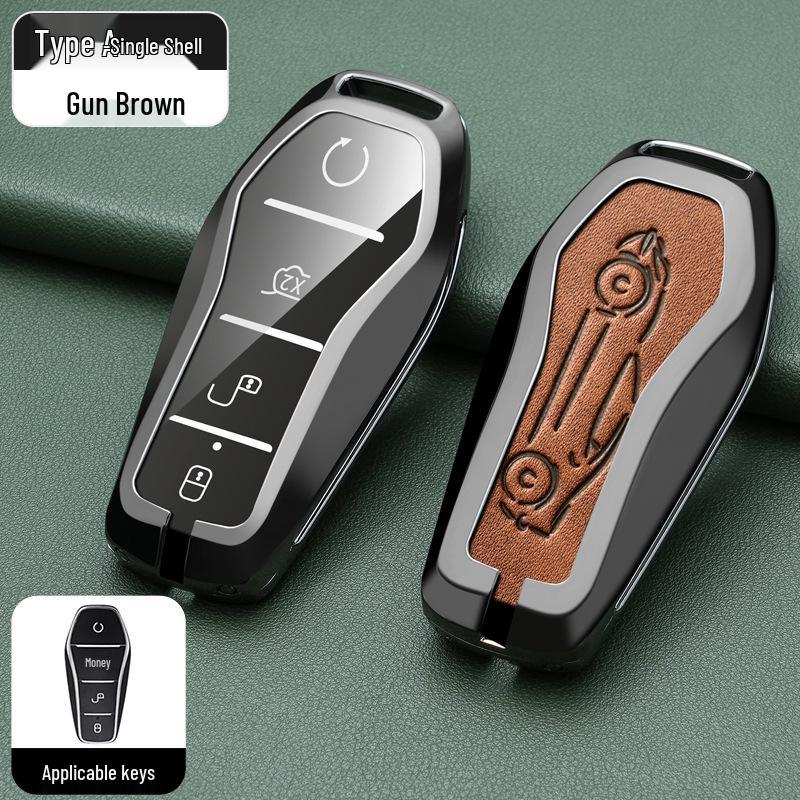 BYD Han, Tang DM, Qin PLUS, Song Pro/Max, Yuan Car Metal Key Case (2021 Model)