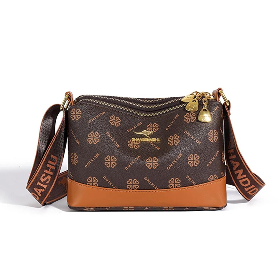 Elegant Crossbody Bag for Women with Wide Strap  High-quality Hardware