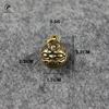 Vintage Antirust Brass Bell Good Luck Tinkle Bell Mini Portable KeyChain Home Office Decoration Toy Gift Pendant For Pet Animal