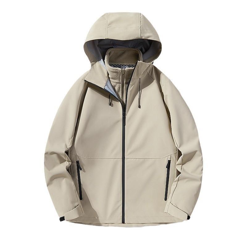 3-in-1 Waterproof Fleece Jacket Men Women Winter Outdoor Hiking Climbing Skiing