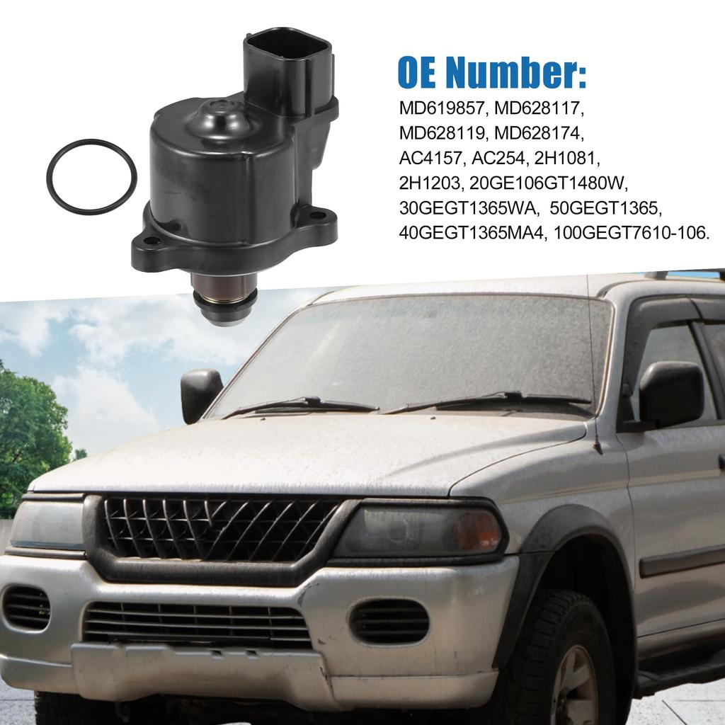 Ein ABSOPRO Auto Leerlaufregelventil MD619857 MD628117 mit Dichtung Kraftstoffeinspritzung IA