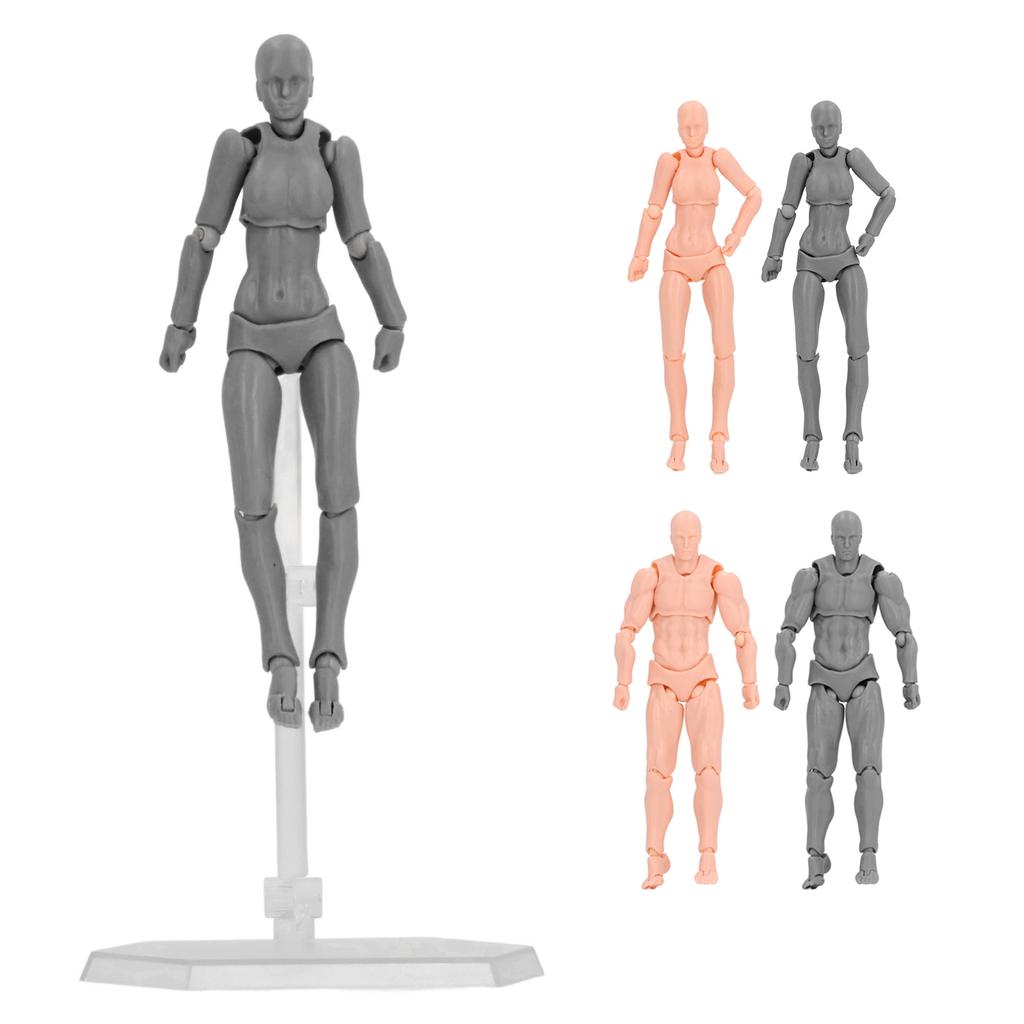 Figure Model PVC Action Figure Drawing Model Movable Joint Pedestal Support Artist Draw Painting Mod