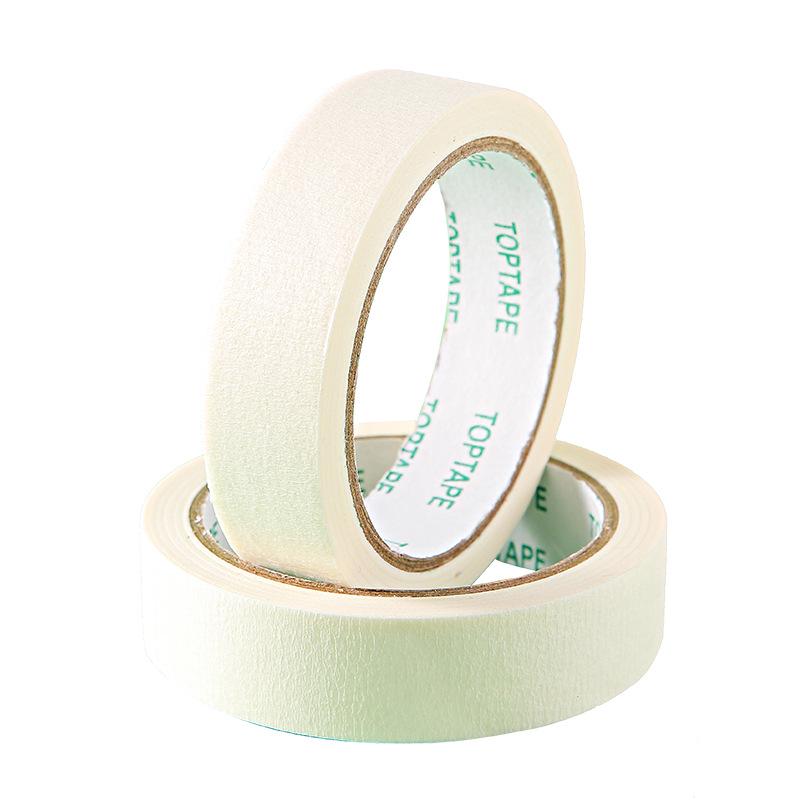 White High-Adhesion Washi Art Tape: Hand-Tearable, Water-Based Masking Tape for Student Drawings