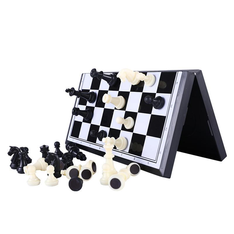 Chess Magnetic Folding Board Game Portable Travel Chessboard For Kids Adults And