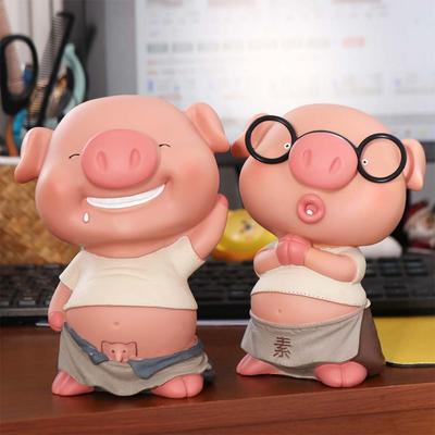 Model Pig Shaped Money Boxes Large Capacity Pig Money Bank Pig Piggy Bank  Home Decor