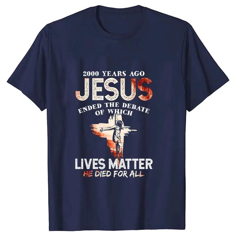 Print T-shirts Women Men T Shirt Christ Casual Short Sleeve O Neck Tees Harajuku Funny Tops Oversized Black Clothes