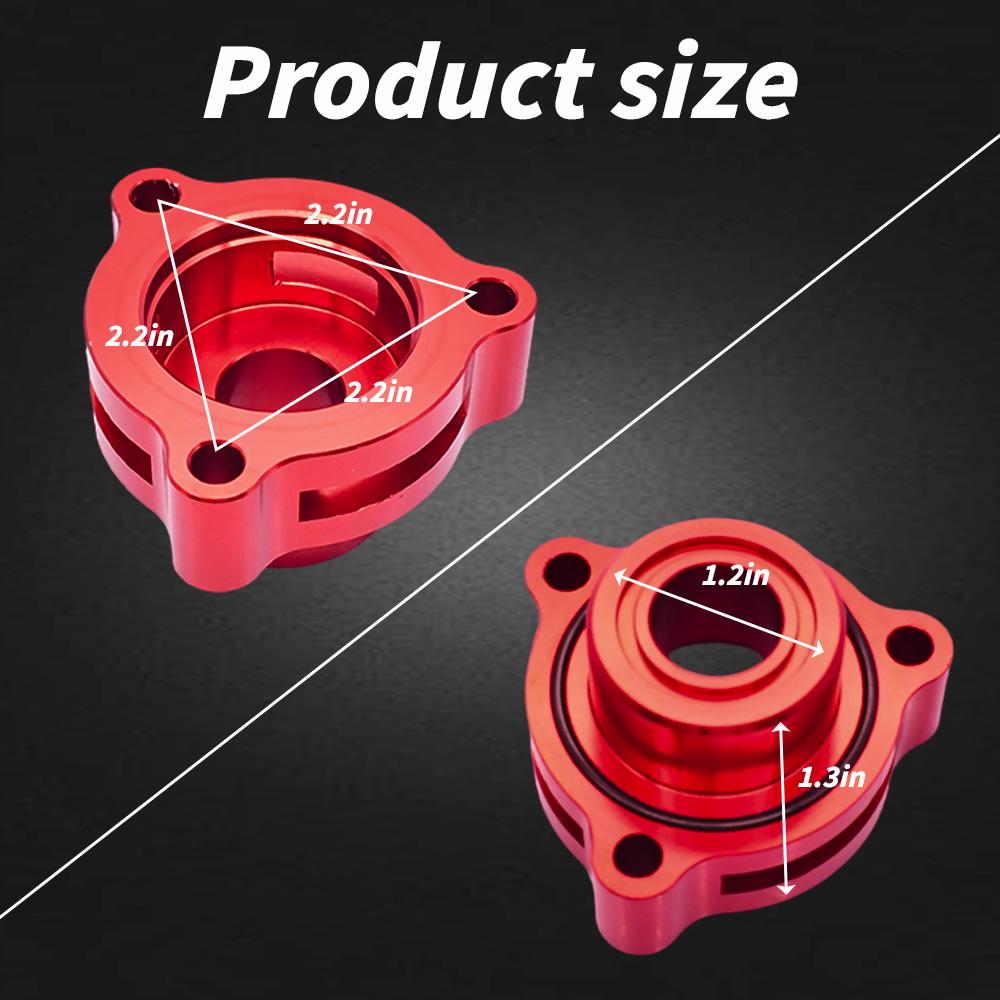 Car Turbo Blow Off Valve Adapter for Ford Mustang Escape Fiesta ST Fusion Sport 1.5L 1.6L 2.0L 2.7L Adjuable Spacer BOV