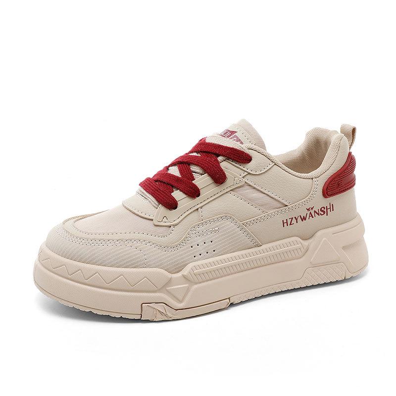

ZY1620 Spring/Autumn Casual Thick-Soled Height-Increasing Trendy College Sneakers 39 бежевий