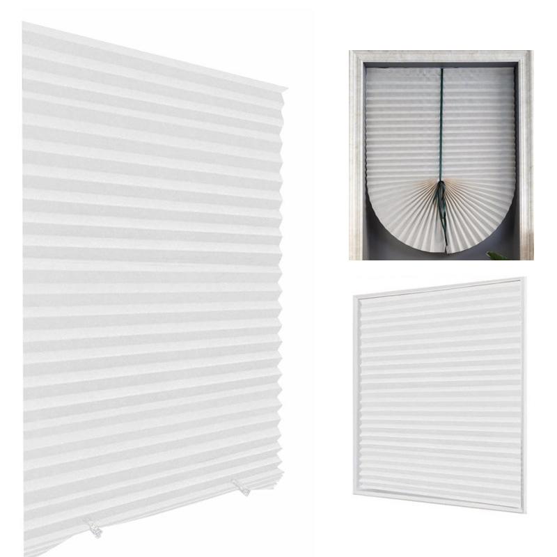 1PC Semi-Transparent Bedroom With Green Ribbons Removable Light Filtering Window Coverings Multiple Sizes