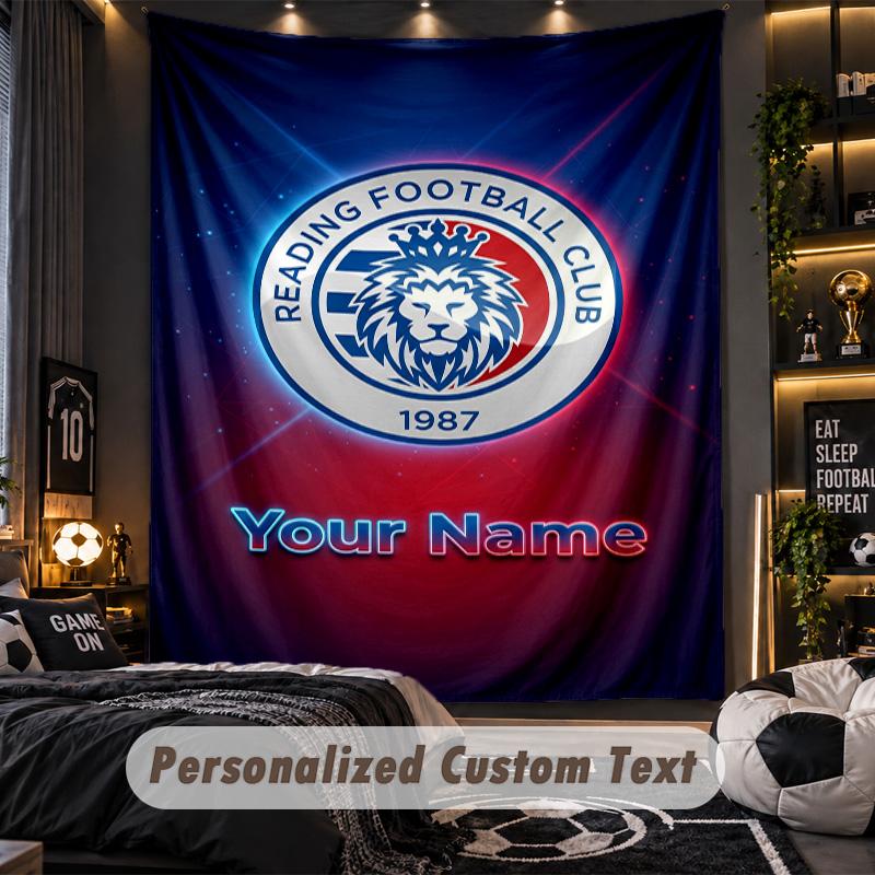 TapestryReading FC Custom Name Text Personalized Wall Hanging Tapestry Home Wall Decor