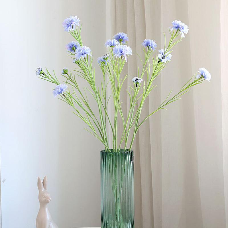 3 furculițe/buchet de nuntă romantică plantă floare de mătase Decorație de flori de colț Home Fashion Artificial