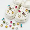 Cute Resin Starfish & Shell Croc Shoe Buckles with High-End Flower Accessories