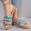Slippers Women Sandals Summer Greek Style Boho Folk-custom Ladies Flat Shoes Casual Breathable Comfortable Beach Women Slippers