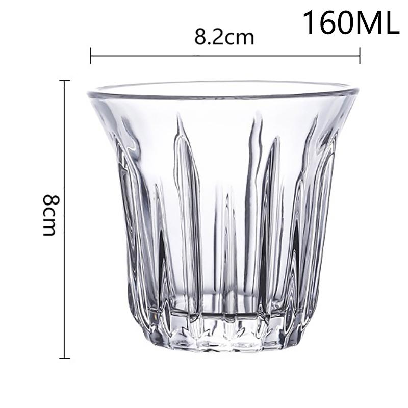 

90-200 мл прозрачная стеклянная кофейная чашка питьевые стаканы для эспрессо капучино сока коктейли кухонная посуда для бариста 160ML