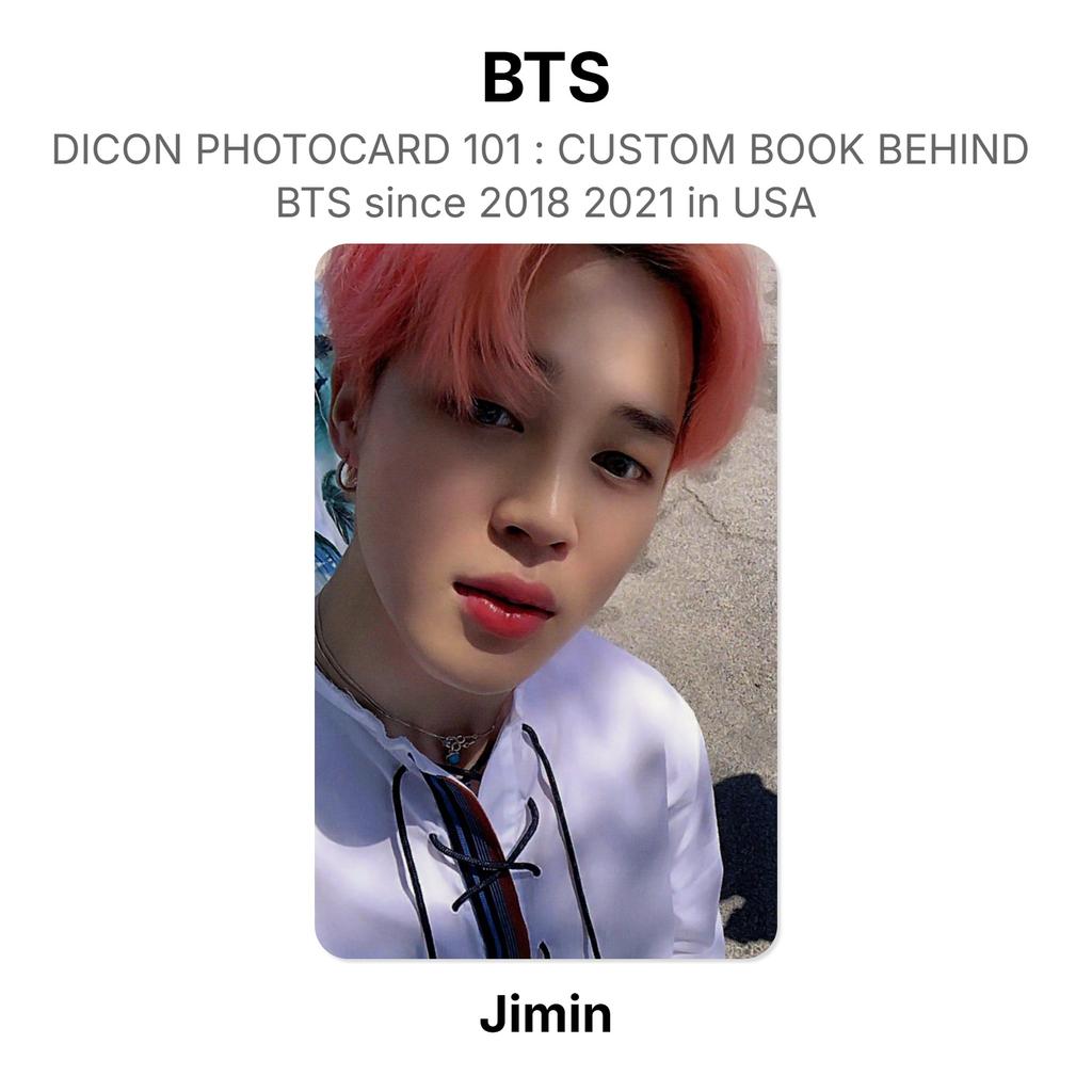 BTS DICON PHOTOCARD 101 : CUSTOM BOOK BEHIND BTS Since 2018 2021 In USA Official Photocard