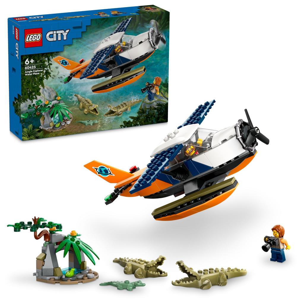 LEGO City Jungle Exploration Wasserflugzeug Spielzeug Geschenk Geburtstagsblock Pädagogisch Weihnachten Jungen Mädchen Kinder 6 Jahre alt 7 Jahre alt 8 Jahre alt 9 Jahre