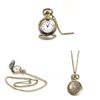 .fashion Lotus Round Pocket watch  Quartz Clock stainless steel case  Pendant Necklace Chain  for Women Men Pocket Watch gift