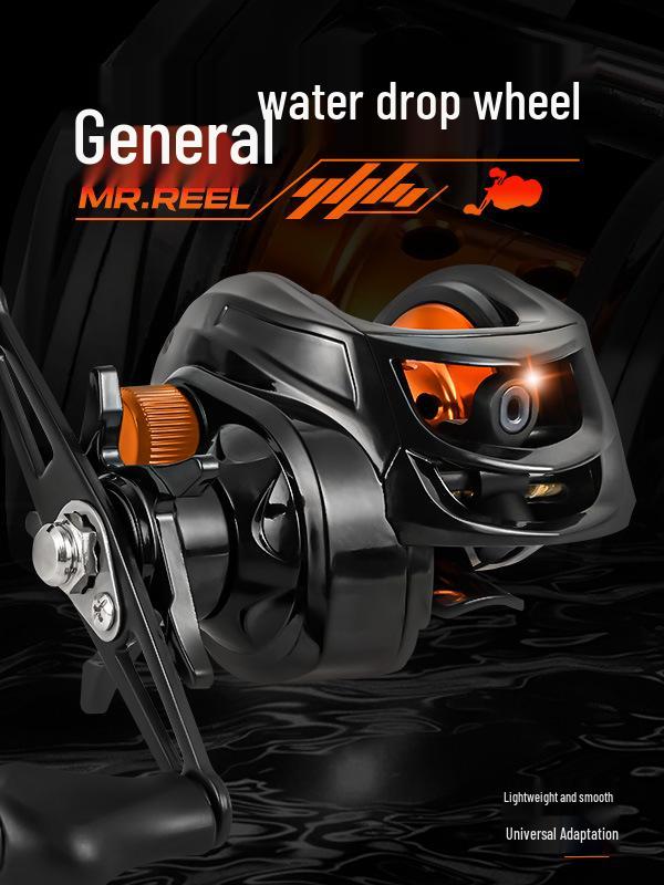 All-Metal Anti-Tangle Baitcasting Reel for Long-Distance Micro Lure Fishing - Black Bass Special