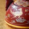 Edenus Tang Dynasty Lacquer Red Ceramic Travel Tea Set