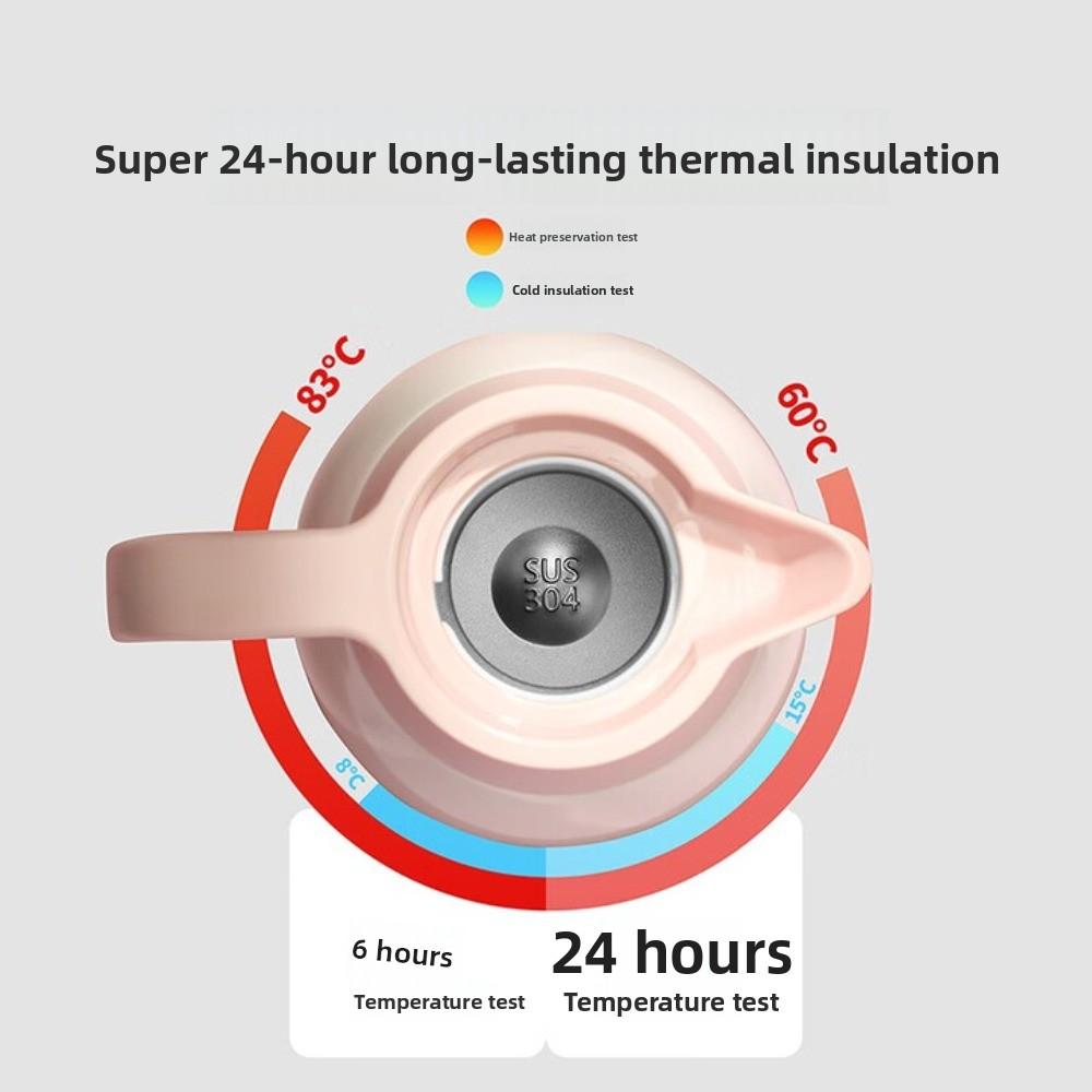 COOKER KING 2.2L Large Capacity Thermos Flask 304 Stainless Steel Vacuum Thermos Flask Insulated BPA Free Home Use Thermos Flask