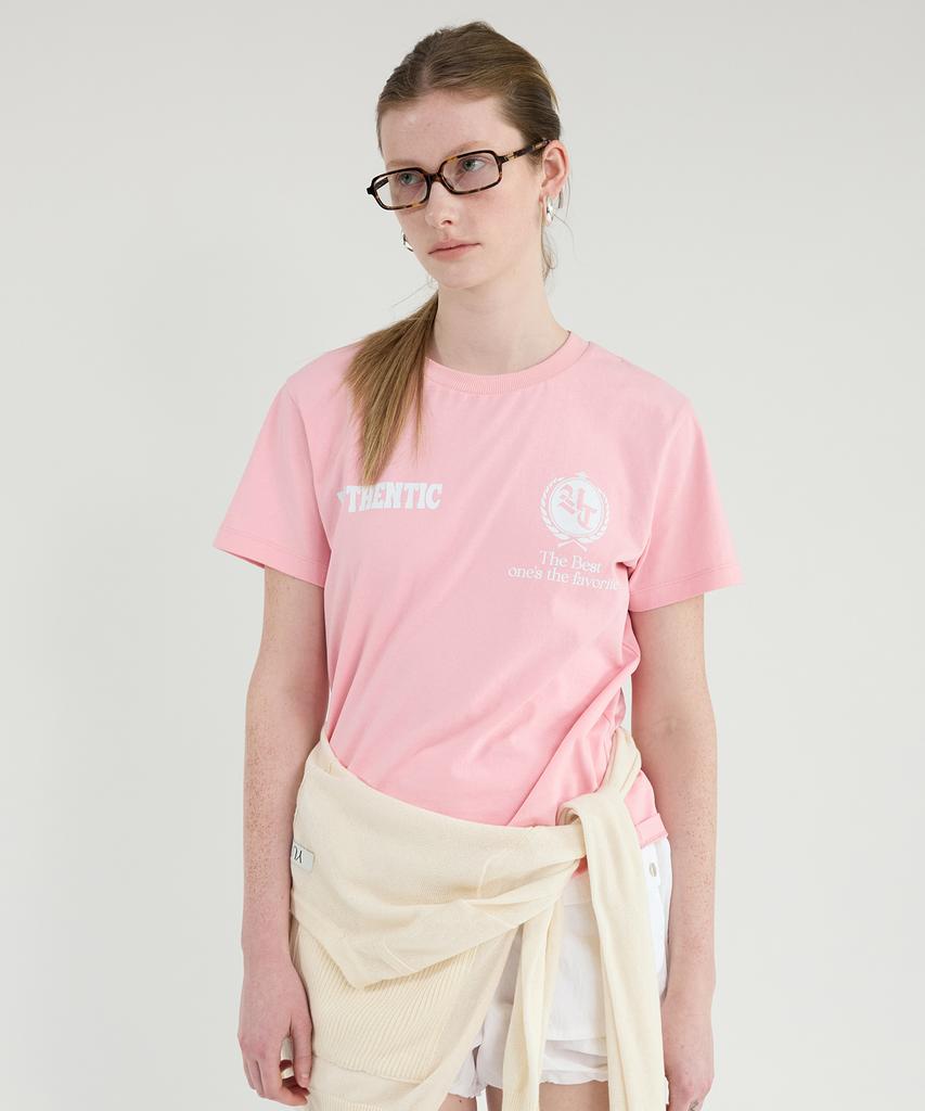 Yusentig Emblem T-Shirt Light Pink Aw5Me43671