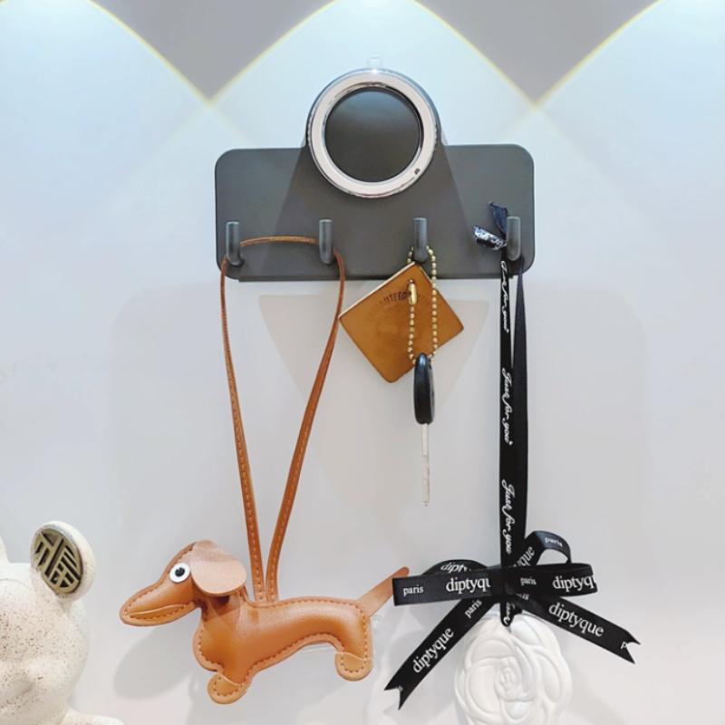 Non Perforated Suction Cup Hook Bathroom with Strong Load-bearing Capacity Wall Mounted Towel Hook Row of Storage Racks