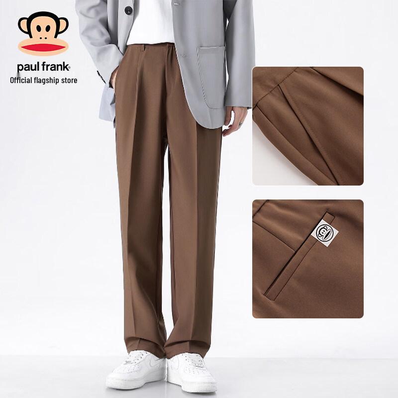 

Paul Frank Men s Solid Business Casual Straight-Leg Trousers 4XL