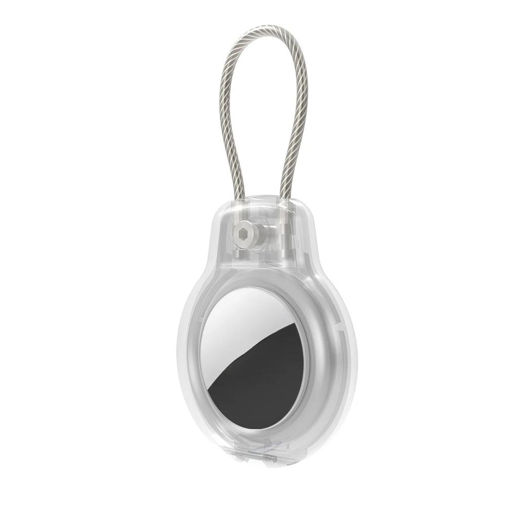 New Compatible with Apple AirTag Secure Holder with Cable Air Tag Lock Case Keychain Key Ring Key Chain Luggage tag for Keys