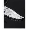 For Audi A4L A6L A3 Q2L Q3 Q5L Q7 A5 A7 Metal Wings Hood Emblem Car Bonnet Badge Front Logo Upgrade Glossy Chrome Sporty Parts