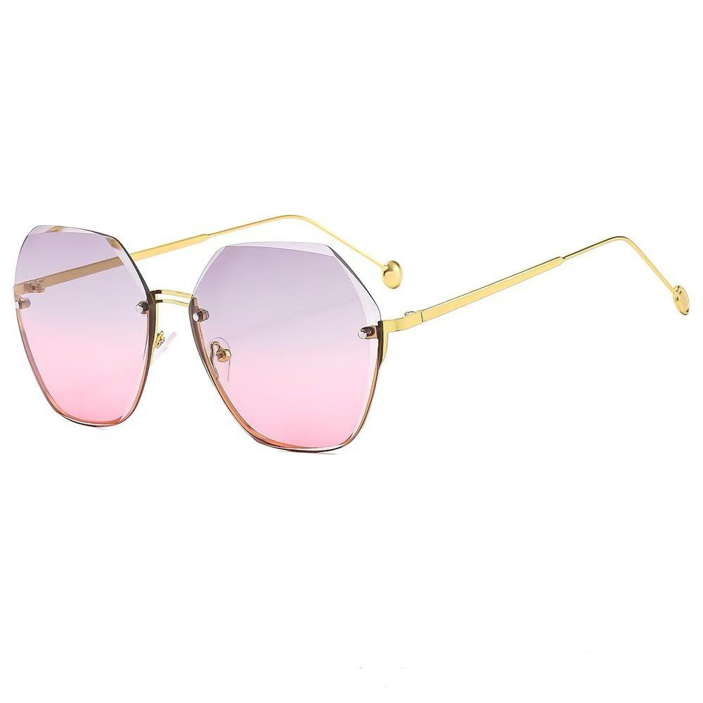 Korean Style Trendy Gradient Frameless Sunglasses for Women