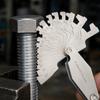 29 Degree Trapezoidal Screw Pitch Gage Clearly Marked Measuring Tool Sturdy
