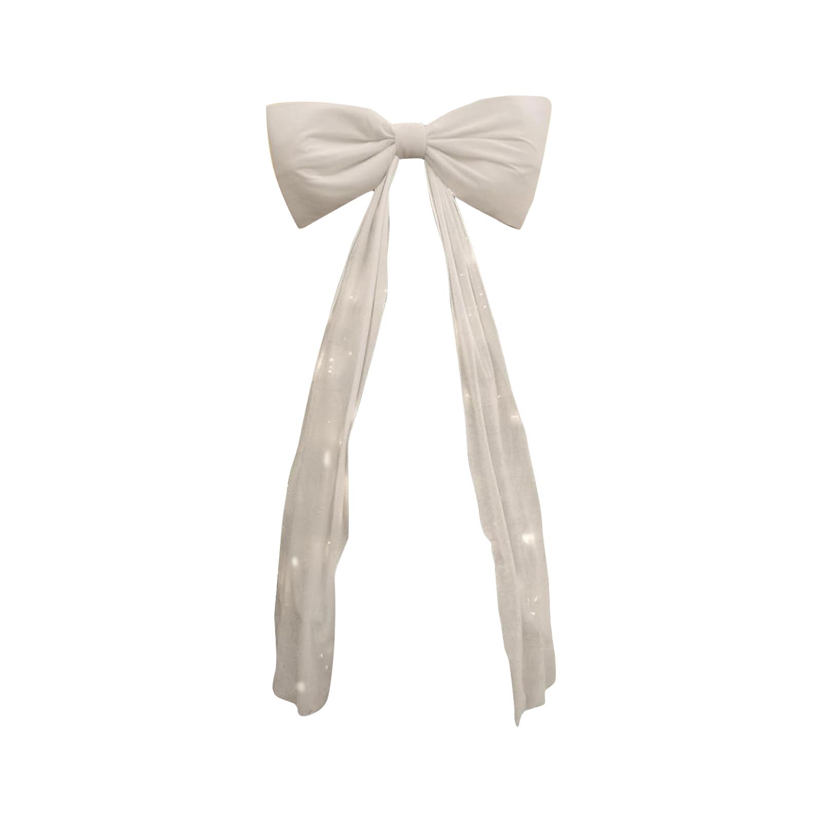 

Рождественская гигантская елка замшевый бант рождественское украшение One Size белый