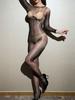 Unisex Sexy Glanzende Panty Kousen Bodystocking Penis Hoesje Dicht Open Kruis Bodysuit Panty Kousen Transparante Leotard Aaneengeregen Lingerie