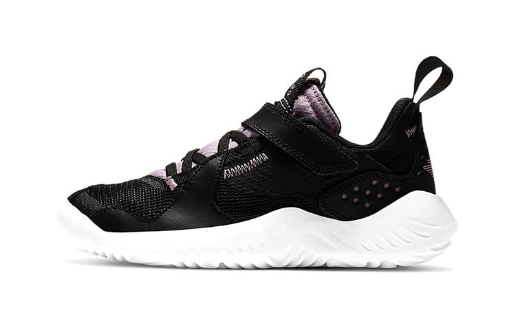 Jordan Delta Low top Sports Casual Shoes Black Purple Children Aged 3 7 Years Old DB6198-016