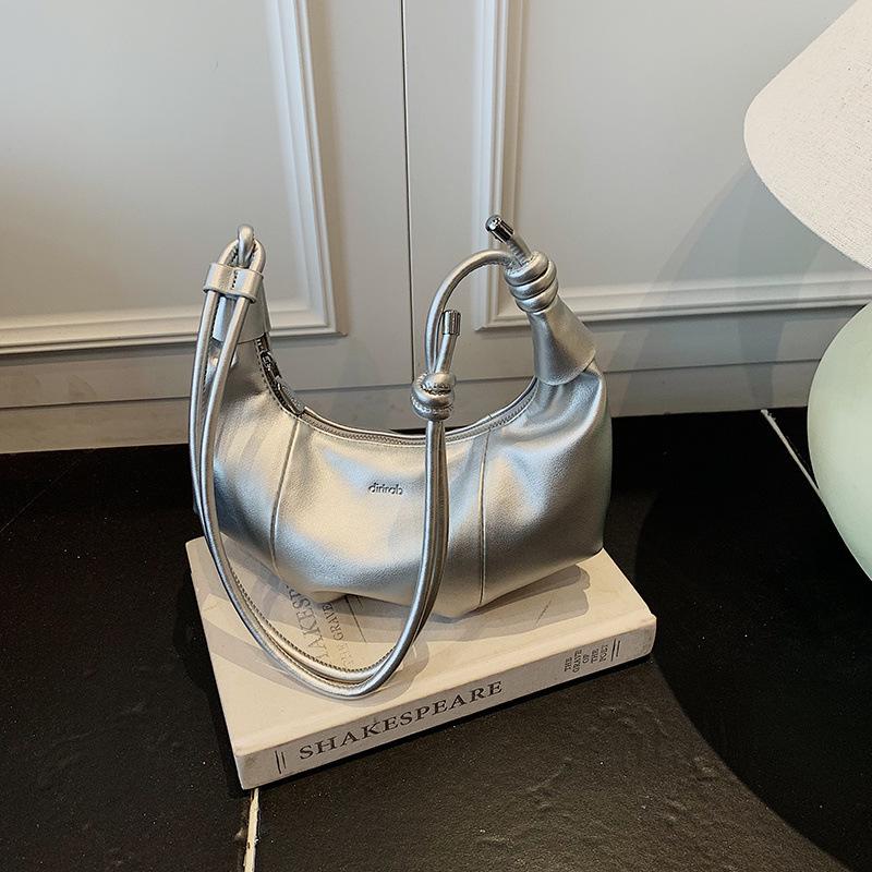 Modna damska wysokiej klasy wszechstronna torba pod pachę typu Croissant 2025