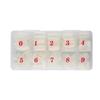 Nail Art Tips Box: 500 Natural/Transparent Full & Half Cover, French White.