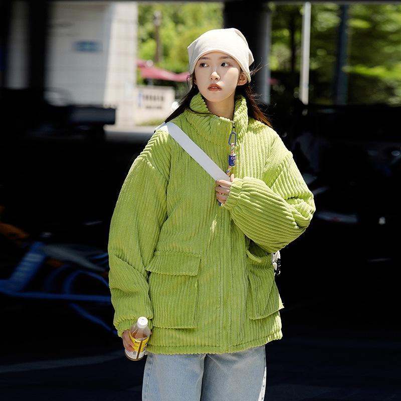 

2025 Lazy style couple corduroy jacket fashionable loose and versatile cotton jacket winter plus cotton thickened warm cotton clothes XXL