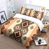 Geometric Pattern Texture Duvet Cover Set With 3D Printing Design Soft Polyester Bedding Set All-Season Comfort Luxury Gifts