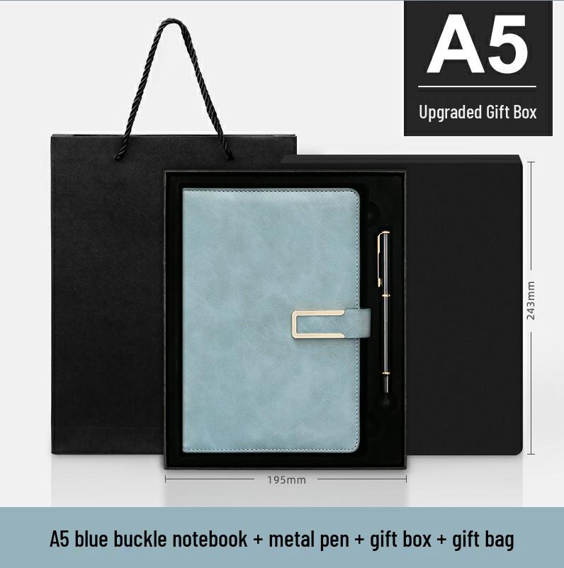 A5 Custom Logo Business Notepad Set with Magnetic Buckle