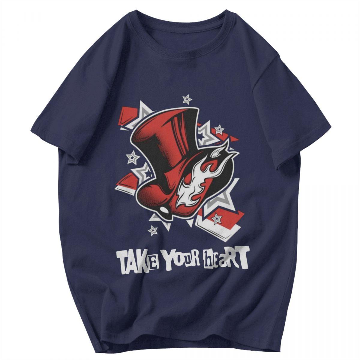 

Men T Shirt Persona 5 Phantom Thieves Of Heart Gifts Y2K Graphic Anime Unisex Tops T Shirts 4XL