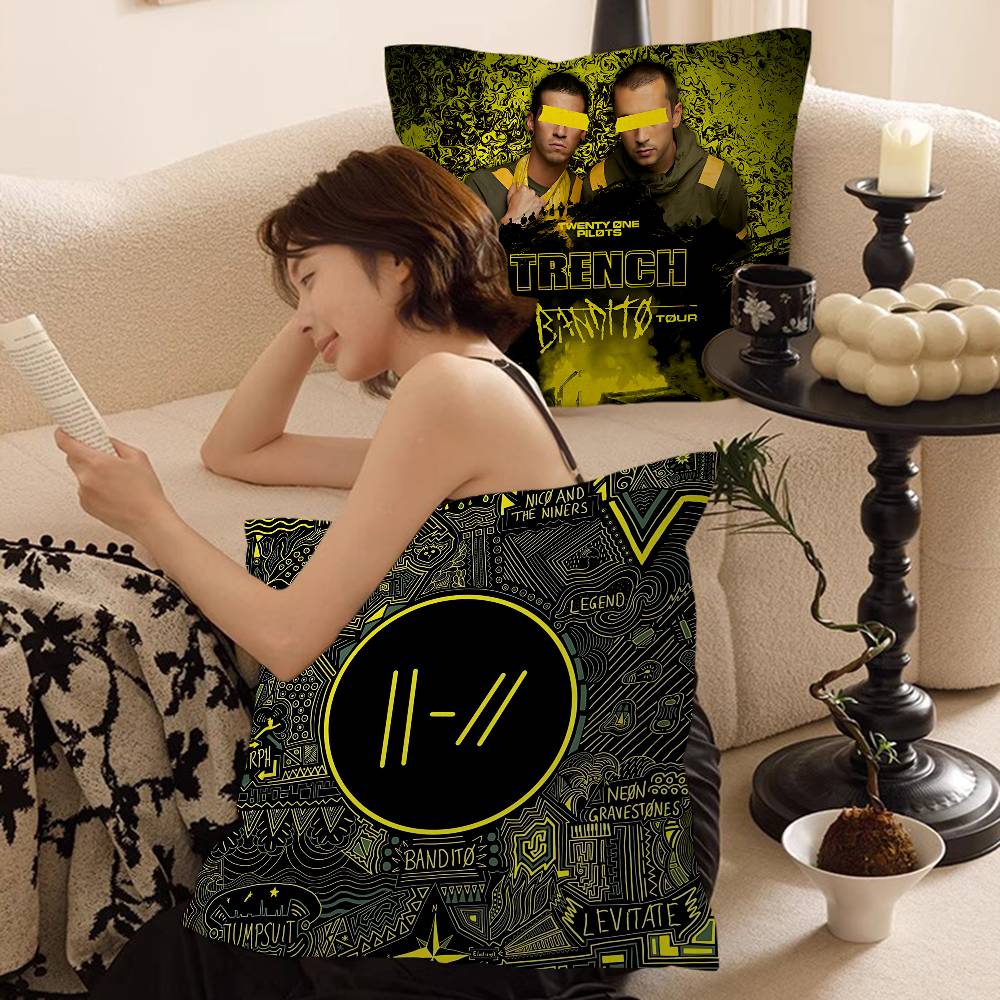 T-Twenty One Pilots Pillow Cover Design Cushion Cover Decor Holiday Decorati
