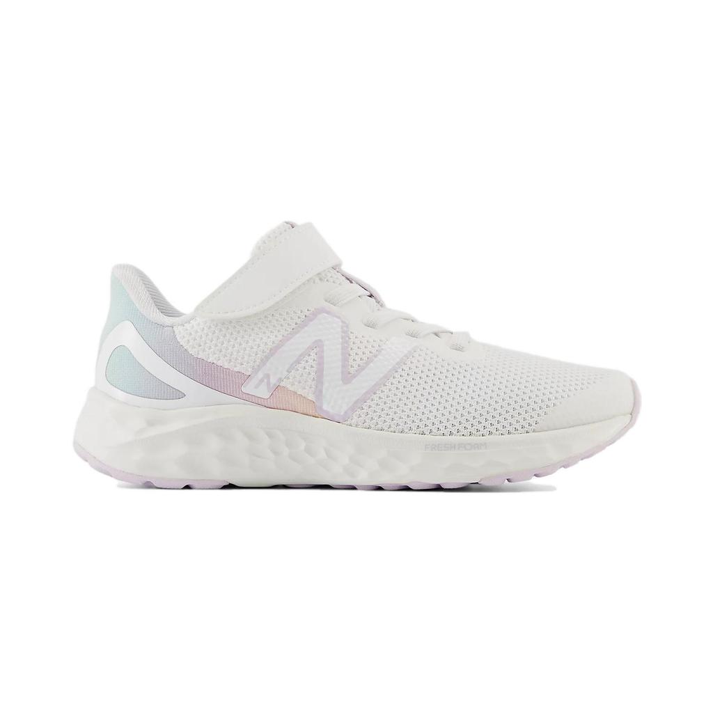New Balance Fresh Foam Arishi V4 Bungee Lace Top Strap Little Kid White Taro Kids Sneakers PAARIFG4