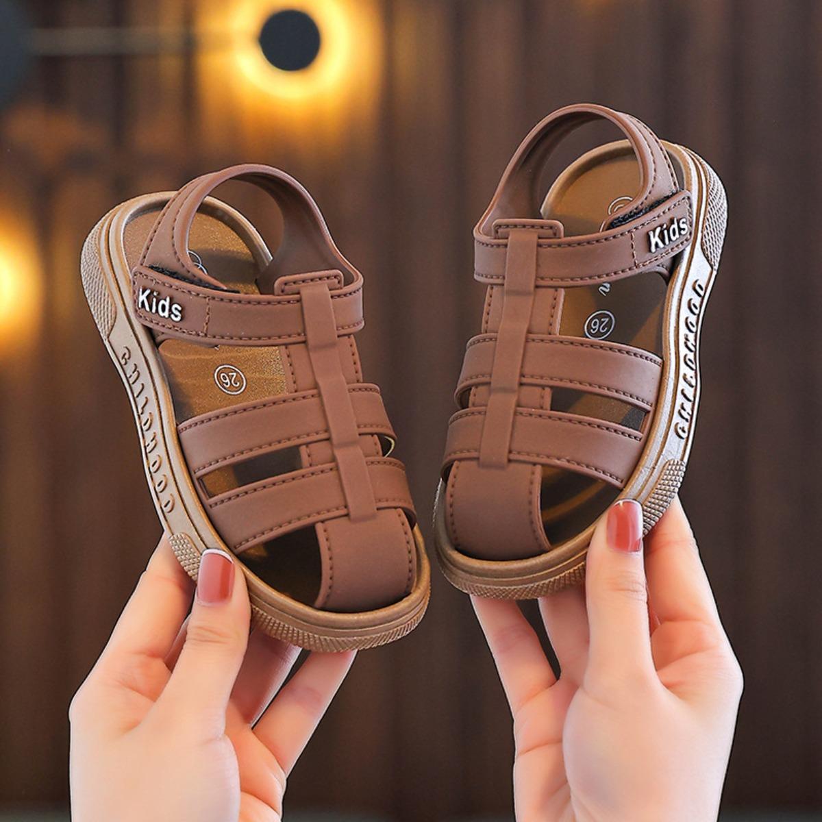 

Children s Spring and Summer Simple Indoor Home Soft Bottom Comfortable Outdoor Garden Shoes Creeper Shoes Cute Sandals for Going Out 21 білий