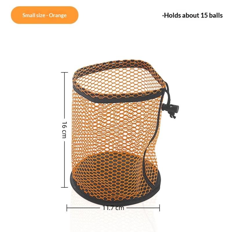 Golf Ball Holding Pouch Durable Drawstring Mesh Net Bag Hold 12/25/50 Balls Portable for Golf Training Competition Travel