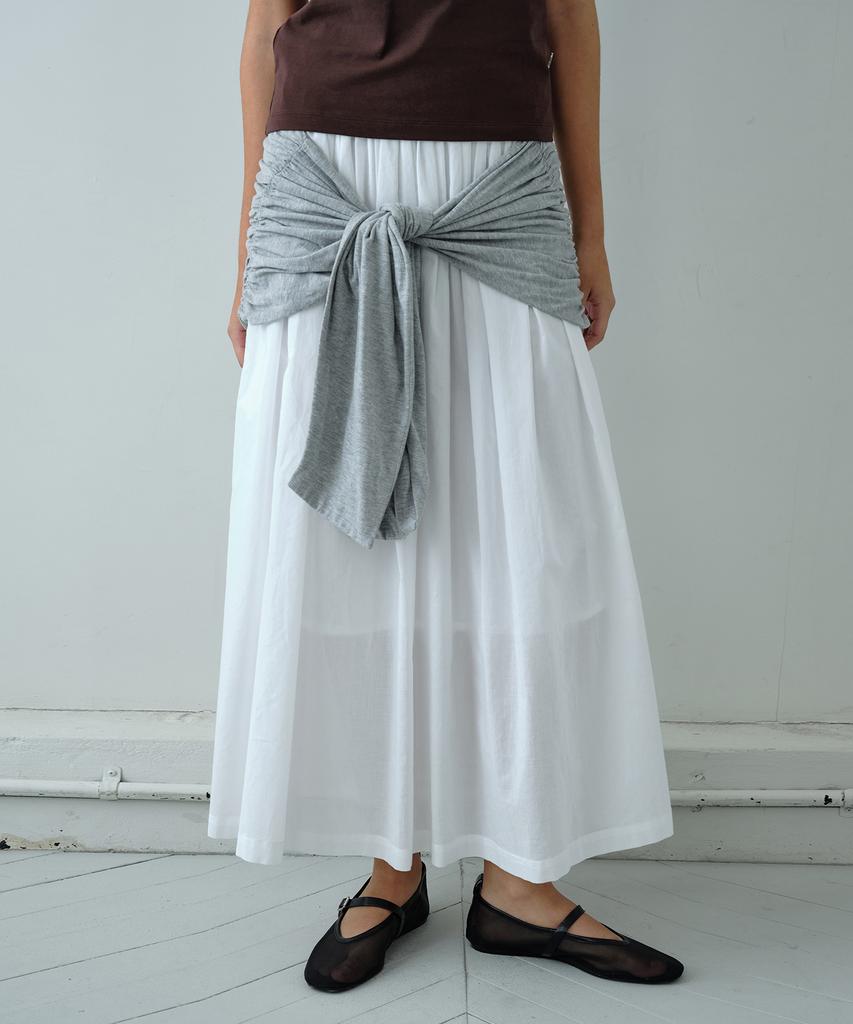 Simeteuligpeosenteu Multi-Way Long Skirt / White
