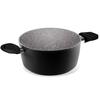 Aeternum Y0e6 C20240 Black Pearl Induction Casserole (2 Handles) 24 Cm, Suitable for Induction, Aluminum