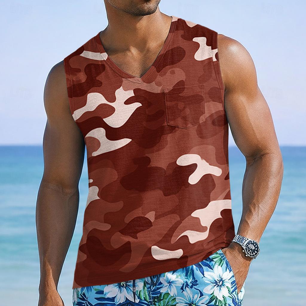 Men's Casual Sleeveless -Neck Tank Top
