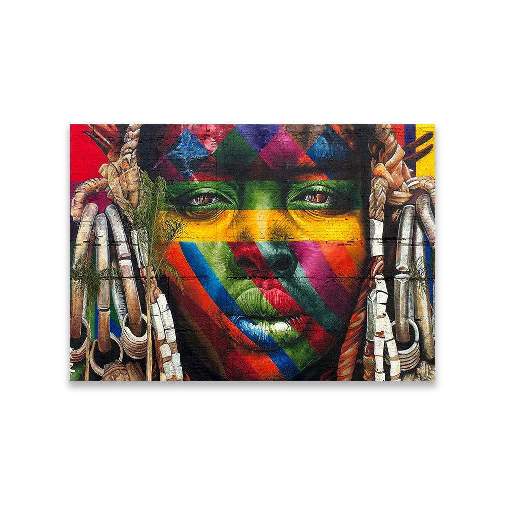 Modern African American Street Graffiti Wall Art Poster Black Artist Wall Art Prints Abstract Style Canvas Painting Decor 21X30CMNo Framed