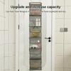 Six Compartments Storage Hanging Bag Wall-mounted Layered Storage Hanging Bag  Bedroom